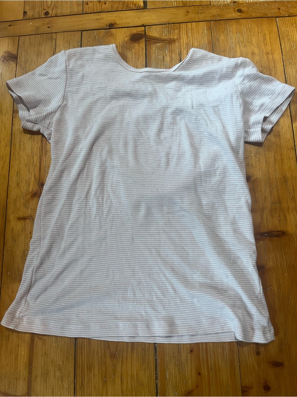 Pink and white striped brandy Melville t-shirt